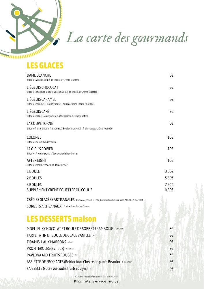 Chalet du Tornet - Menu Image 2